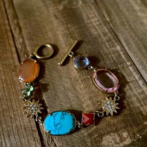 Delicate multi stone bracelet